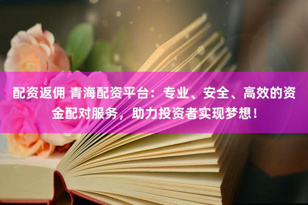 配资返佣 青海配资平台：专业、安全、高效的资金配对服务，助力投资者实现梦想！