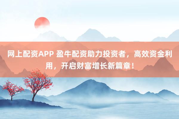 网上配资APP 盈牛配资助力投资者，高效资金利用，开启财富增长新篇章！